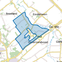 Verspreide huizen Eexterzandvoort