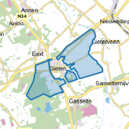 Verspreide huizen Gieten