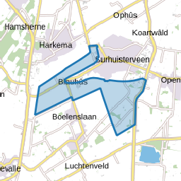 Verspreide huizen Surhuisterveen