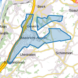 Verspreide huizen Vliegbasis Zuid-Limburg