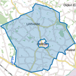 Verspreide huizen Beltrum Lintvelde en Avest