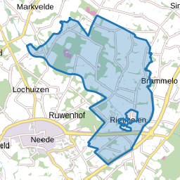 Verspreide huizen Rietmolen en Broeke