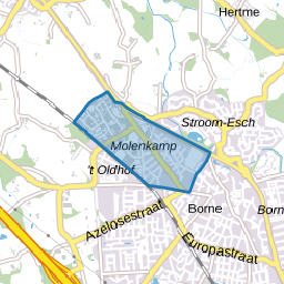 Dikkerslaan-Molenkampsweg en omgeving