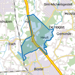Verspreide huizen Hal en Heult