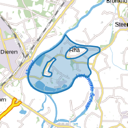 Verspreide huizen Olburgen en Rha