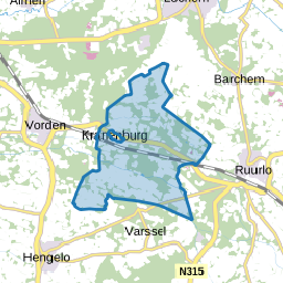 Verspreide huizen Linde, Mossel en Wildenborch