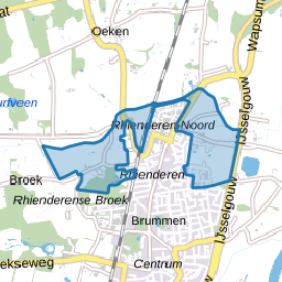 Verspreide huizen Rhienderen