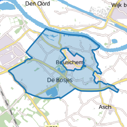 Verspreide huizen Beusichem en Zoelmond