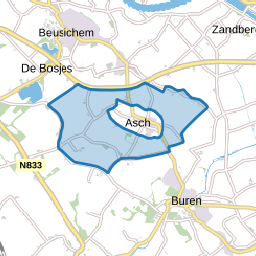 Verspreide huizen Asch
