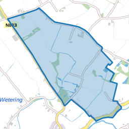 Verspreide huizen poldergebied Buurmalsen