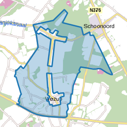 Verspreide huizen Wezuperbrug