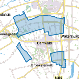 Verspreide huizen Damwâld
