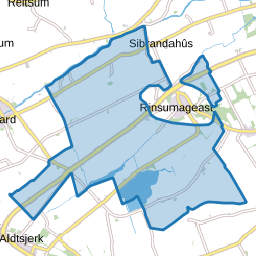 Verspreide huizen Rinsumageast