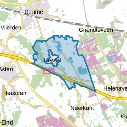 Verspreide woningen bij Liessel