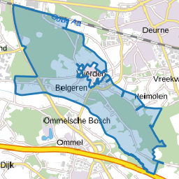 Verspreide woningen bij Vlierden