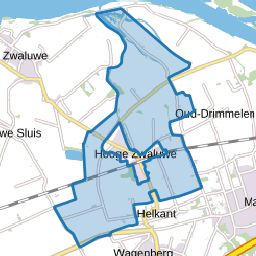 Verspreide huizen Hooge Zwaluwe