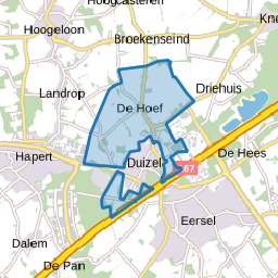 Verspreide huizen Duizel