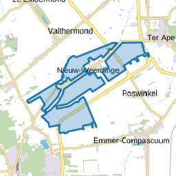 Verspreide huizen Nieuw-Weerdinge