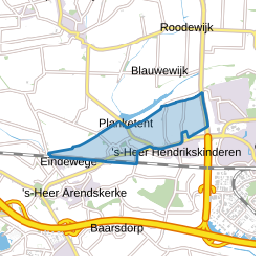 Verspreide huizen ten noorden van 's-Heer-Hendrikskinderen