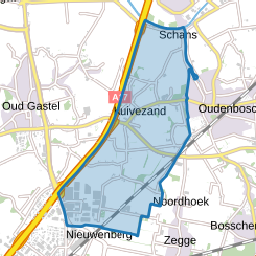 Verspreide huizen Kuivezand en omgeving