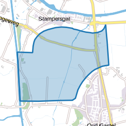 Verspreide huizen Stampersgat