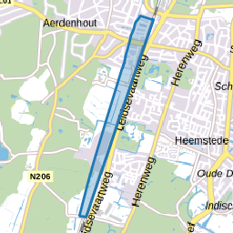 Heemstede west van de spoorbaan