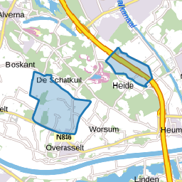 Verspreide huizen Overasseltse Broek