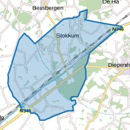 Verspreide huizen Stokkum