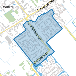 Winkel ten zuidoosten van de Dorpsstraat