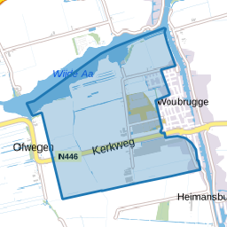Verspreide huizen Oudendijkse polder