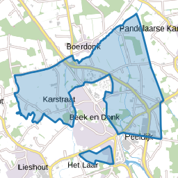 Verspreide huizen Beek en Donk