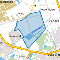 Verspreide huizen Duifpolder en omgeving