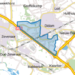 Verspreide huizen De Hogenend en Oud-Dijk