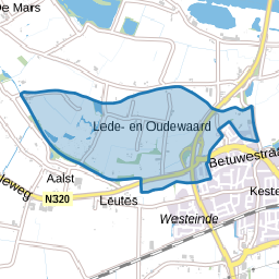 Verspreide huizen Lede en Oudewaard