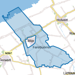 Verspreide huizen Blija