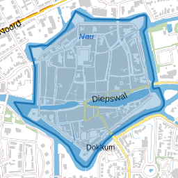 Dokkum binnen de Bolwerken
