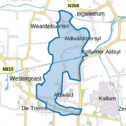 Verspreide huizen Oudwoude