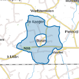 Verspreide huizen Burum