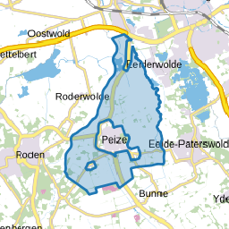 Verspreide huizen Peize Noord