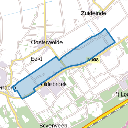 Verspreide huizen polder Oldebroek