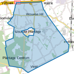 Verspreide huizen Wouwse Plantage