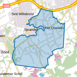 Verspreide huizen Sprundel