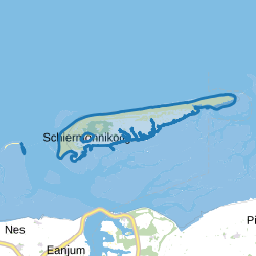 Verspreide huizen Schiermonnikoog