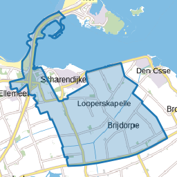 Verspreide huizen Scharendijke