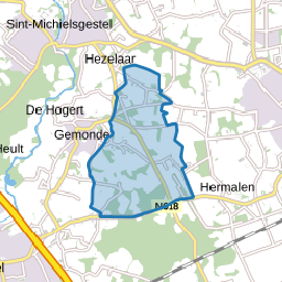 Verspreide huizen ten oosten van Gemonde