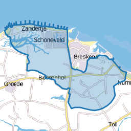 Verspreide huizen Breskens