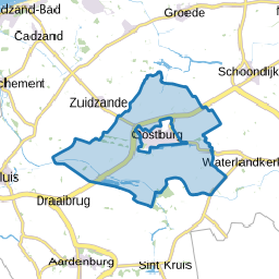Verspreide huizen Oostburg