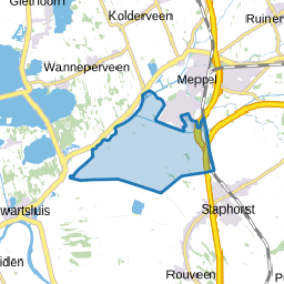 Verspreide huizen Rechterensweg en omgeving