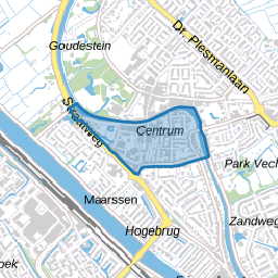 Centrum ten zuiden van de Vecht