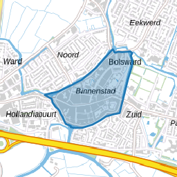 Bolsward binnen De Wallen